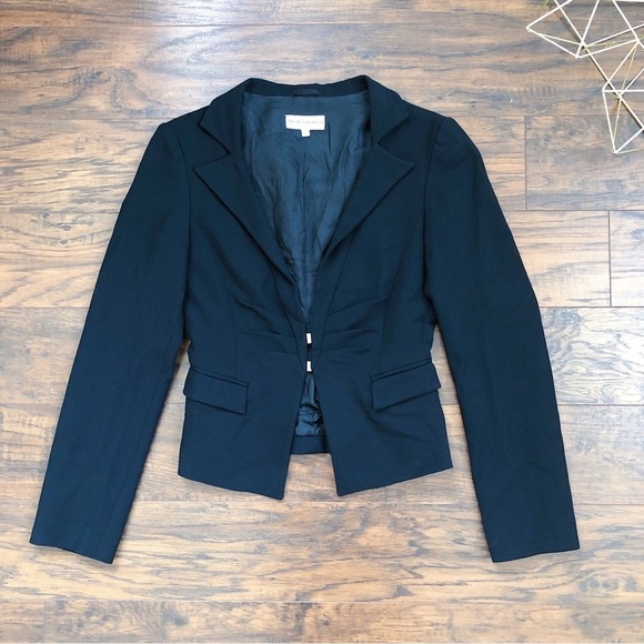 Emporio Armani • vintage blazer black wool crepe double clasp tailored Italy - Picture 2 of 12